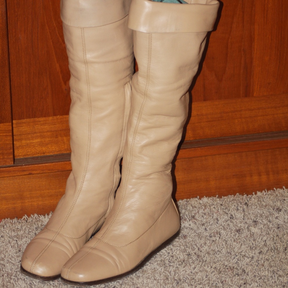 Chanel Vintage Lambskin boots reduced Quick Ship